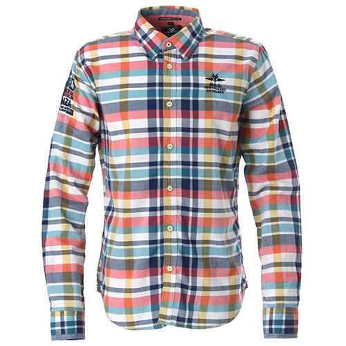 [N.Z.A] SHIRT L/S-CN514 (14CN514C) - MULTI COLOUR CHECK